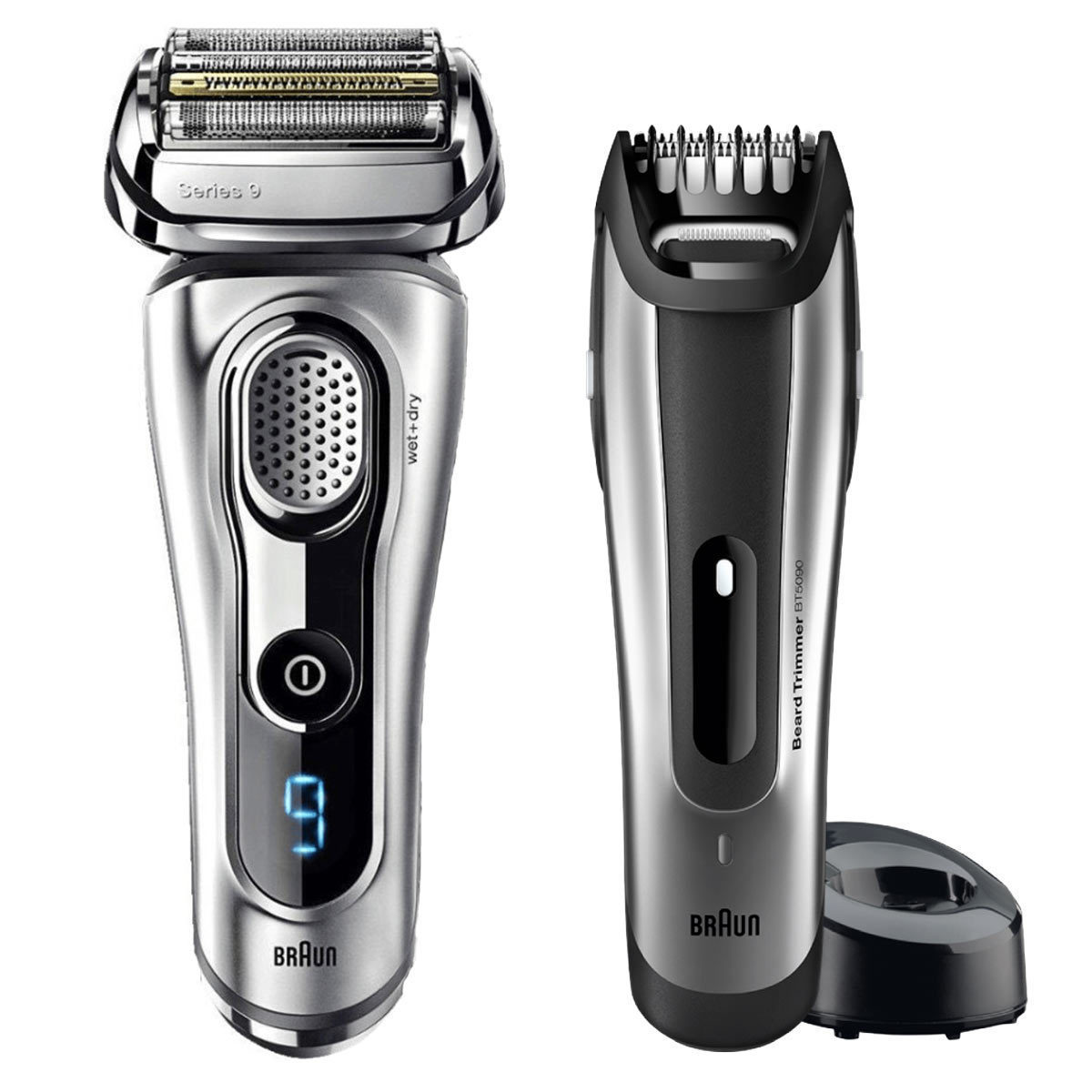 braun electric shaver with trimmer