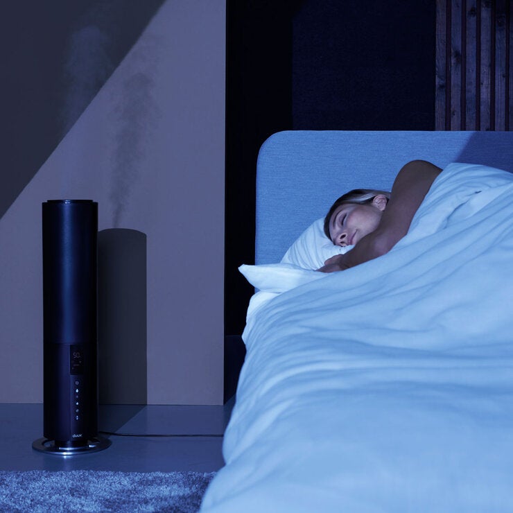 Descriptive image of Duux humidifier explaining its benefits Descriptive image of Duux humidifier explaining its benefits