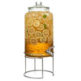 King Crystal 12 Litres Glass Drink Dispenser with Stand