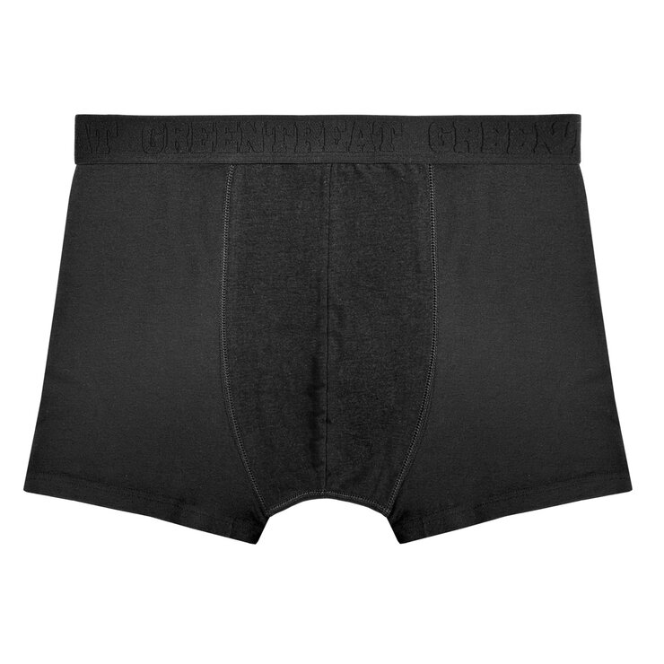 GreenTreat Men's Boxers 6 Pack in Black, Medium