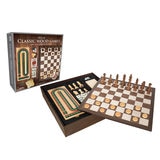 Classic Wood 6 in 1 Game Set in Natural Wood (6+ Years)