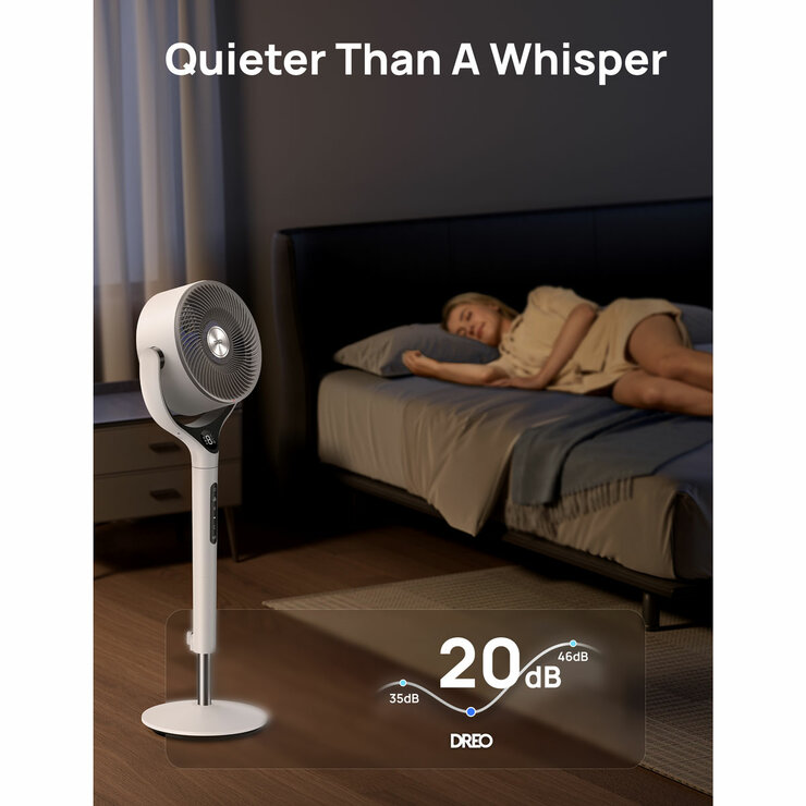 Lifestyle image of Dreo TurboPoly used in a bedroom