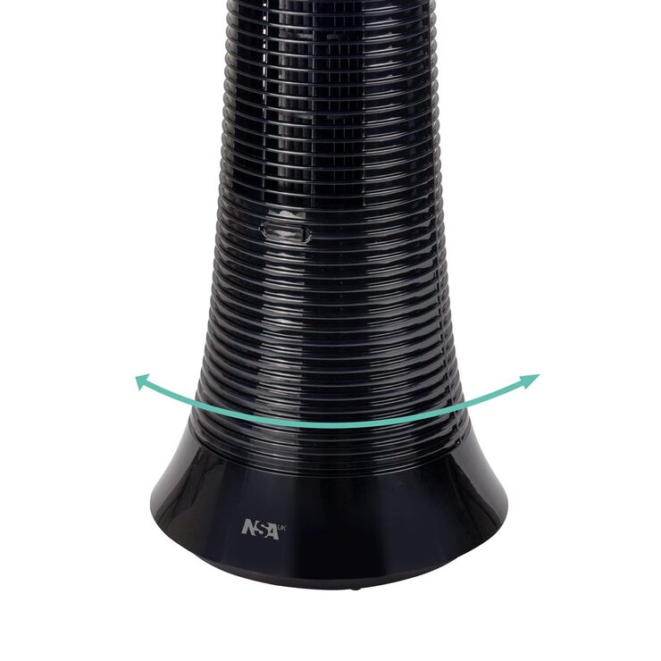 NSA Column Fan With Remote Control,Black TFDC60RC/bk Costco UK