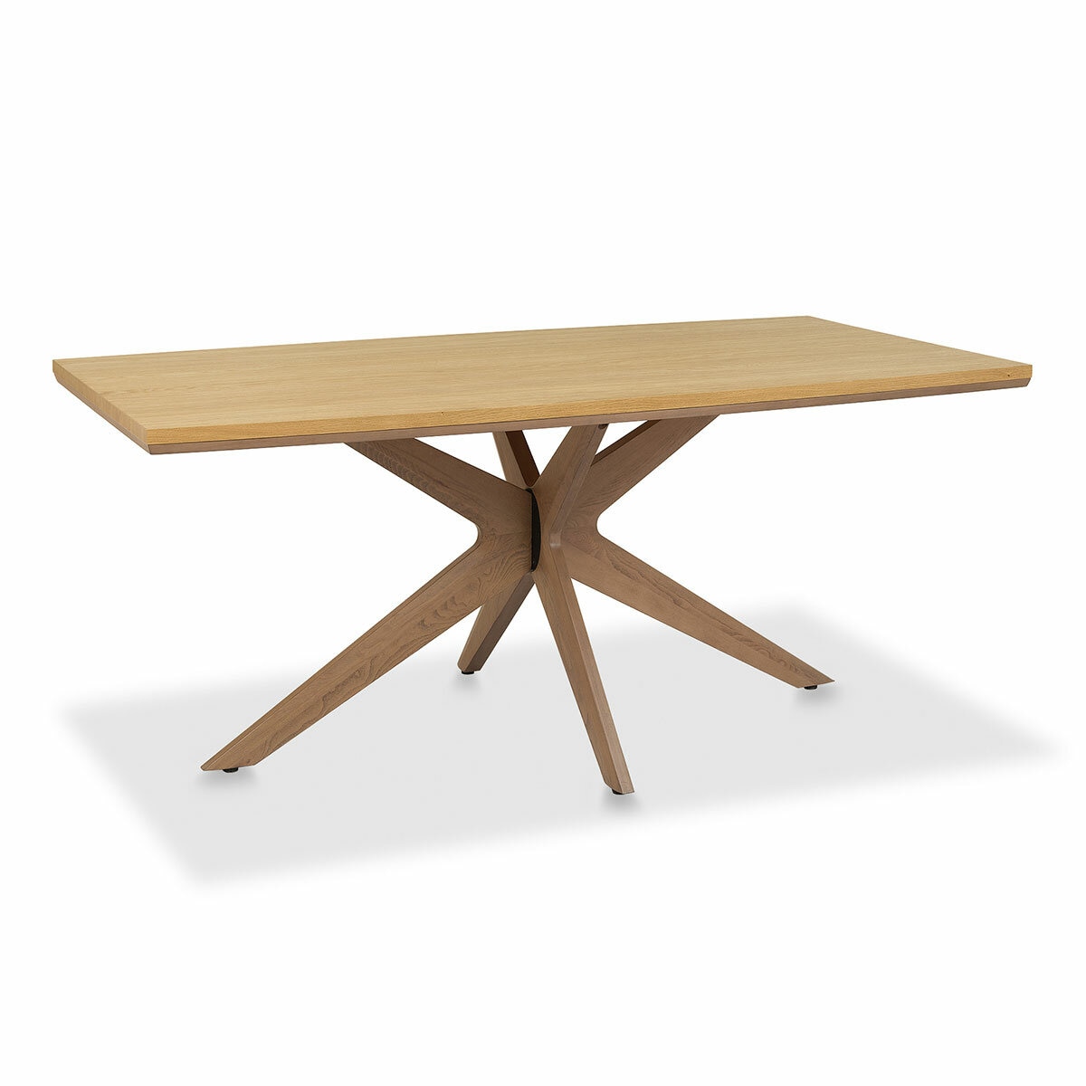 Bentley Designs Kristen Light Oak Dining Table, Seats 6