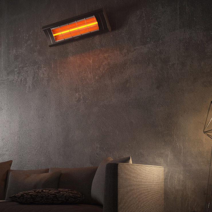 Veito Aero 2500 Indoor And Outdoor Carbon Infrared Heater - Black