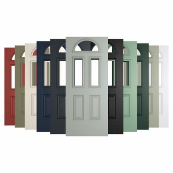 Cannes 3 Composite Front Door with Installation up to 1m wide, in Various Colours