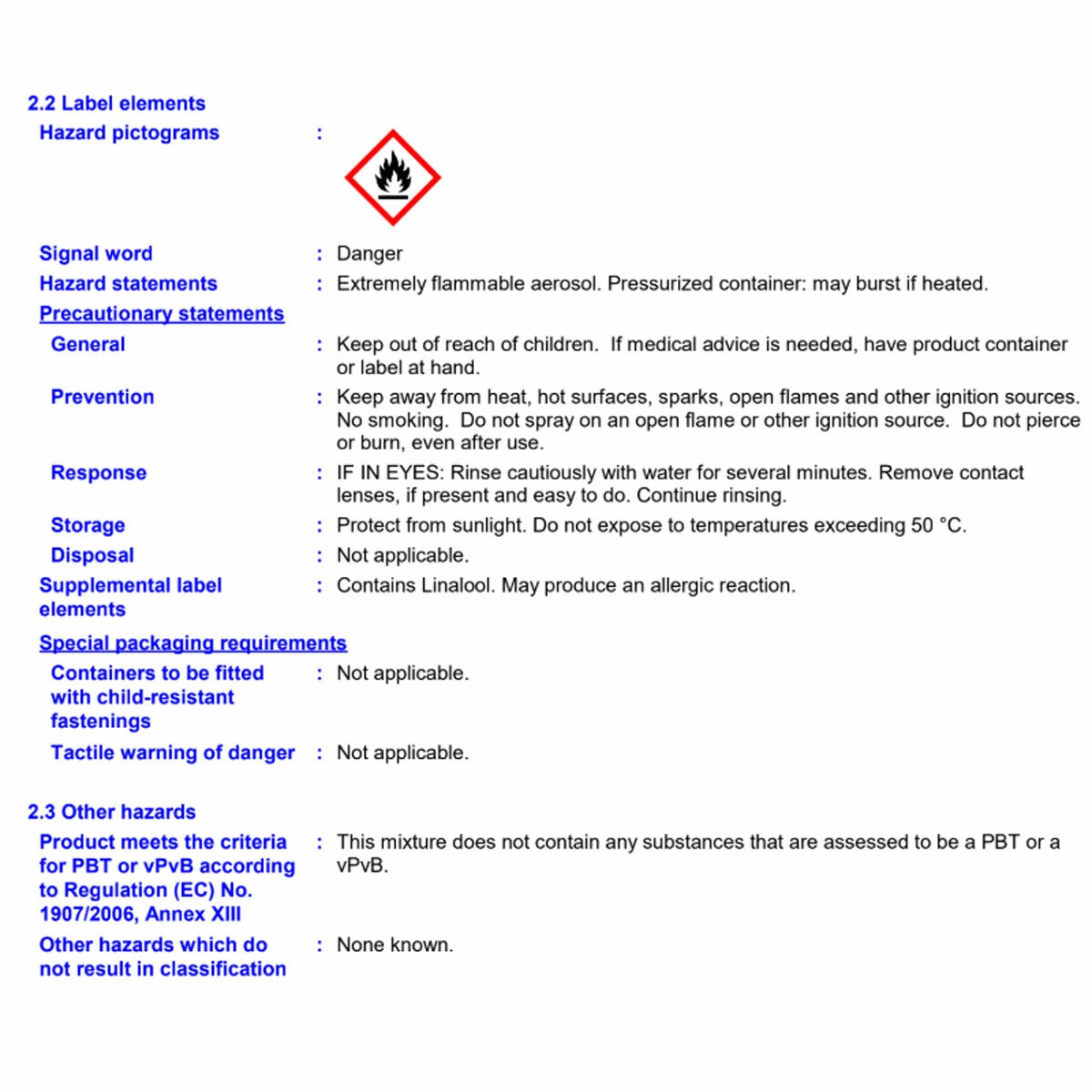 Hazard Information