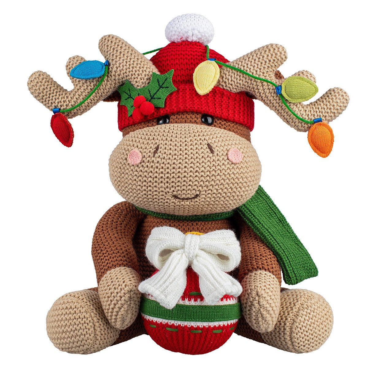 16 inch Christmas Knit Characters Assortment- Set Of 2 16 inch Christmas Knit Characters Assortment- Set Of 2