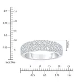 1.50ctw Double Row Diamond Band, Platinum