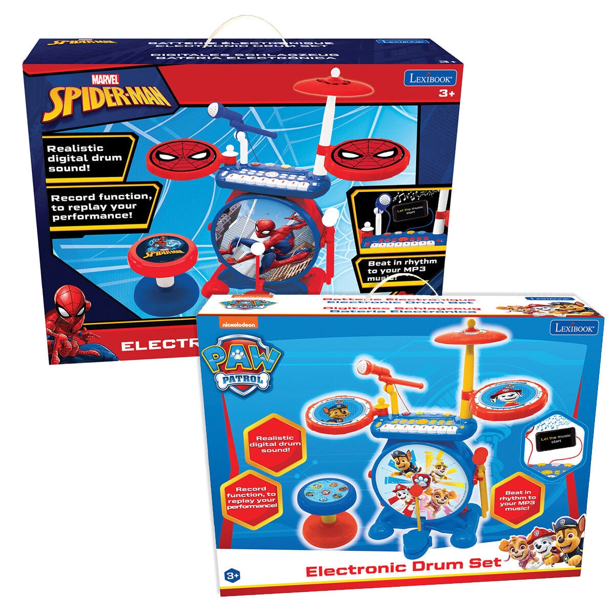 Spiderman drum best sale set
