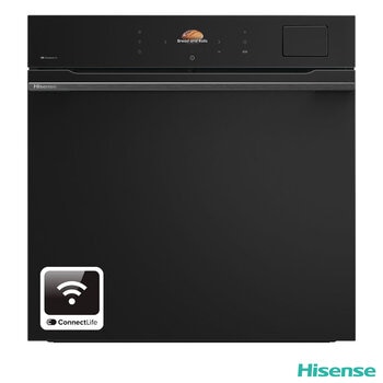 Hisense Hi8 BlackLine BAS6PH8BUKWF Built In Electric Pyrolytic,Single Oven in Jet Black