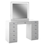 Tresanti VANITY TABLE WITH LED LIGHTED MIRROR