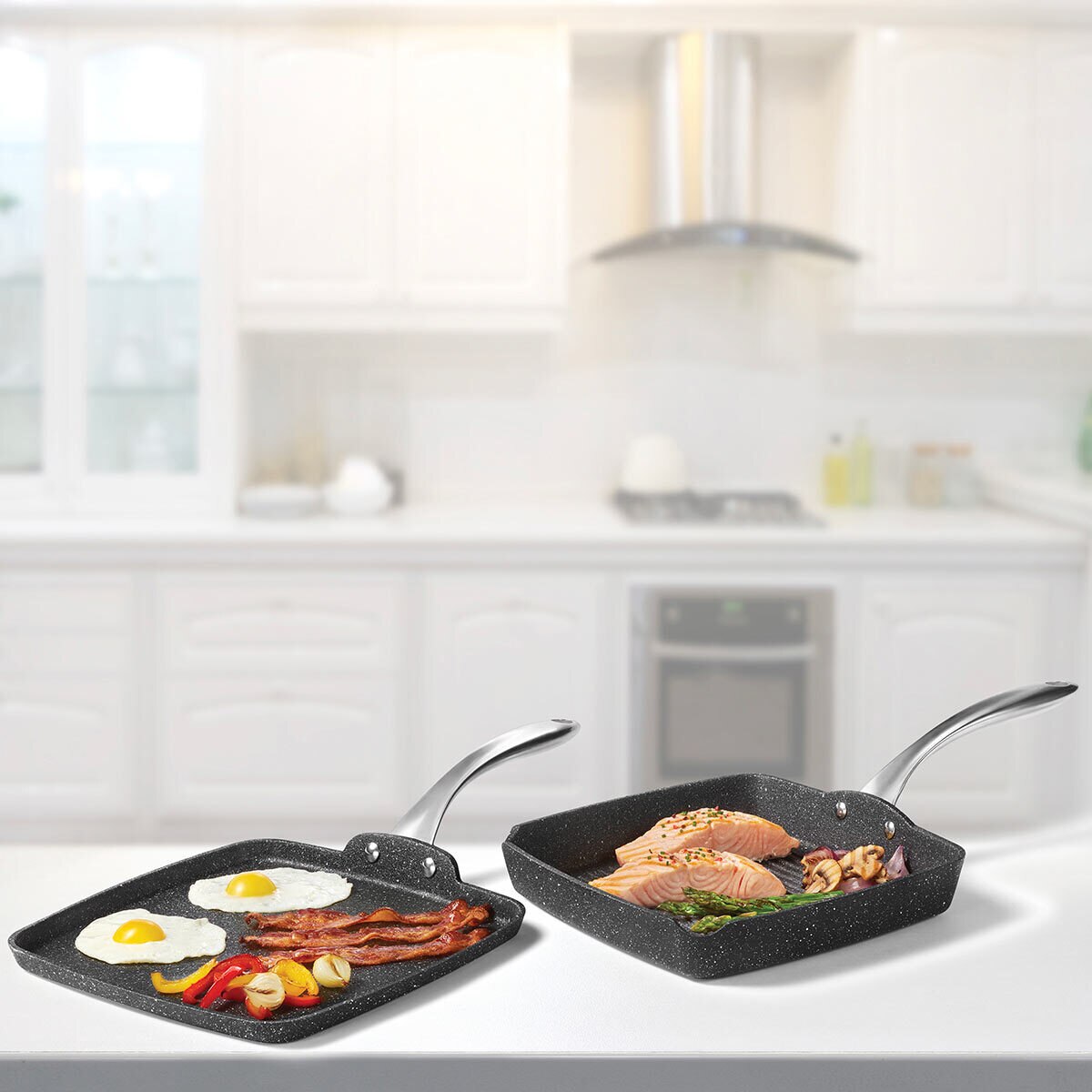 The Rock Grill Pan & Griddle Set