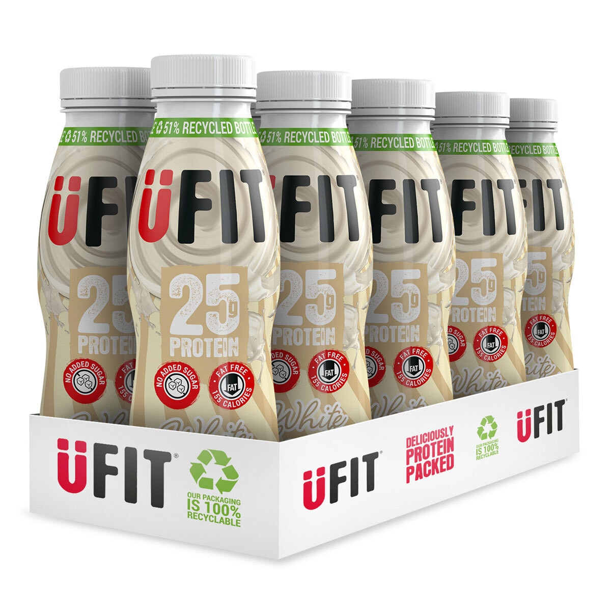 UFIT White Chocolate Protein Shake, 10 x 330ml Costco UK