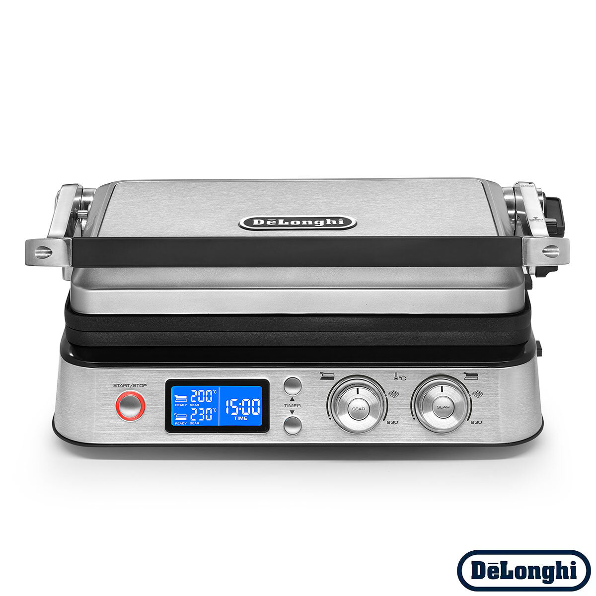 De'Longhi MultiGrill Including Grill & Griddle Plates in Silver CG1020D