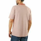 Jachs Mens Lightweight Knit Oxford Polo Shirt in Red