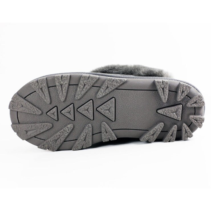 Kirkland Signature Women's Shearling Slippers in Grey, Size 5 Costco UK