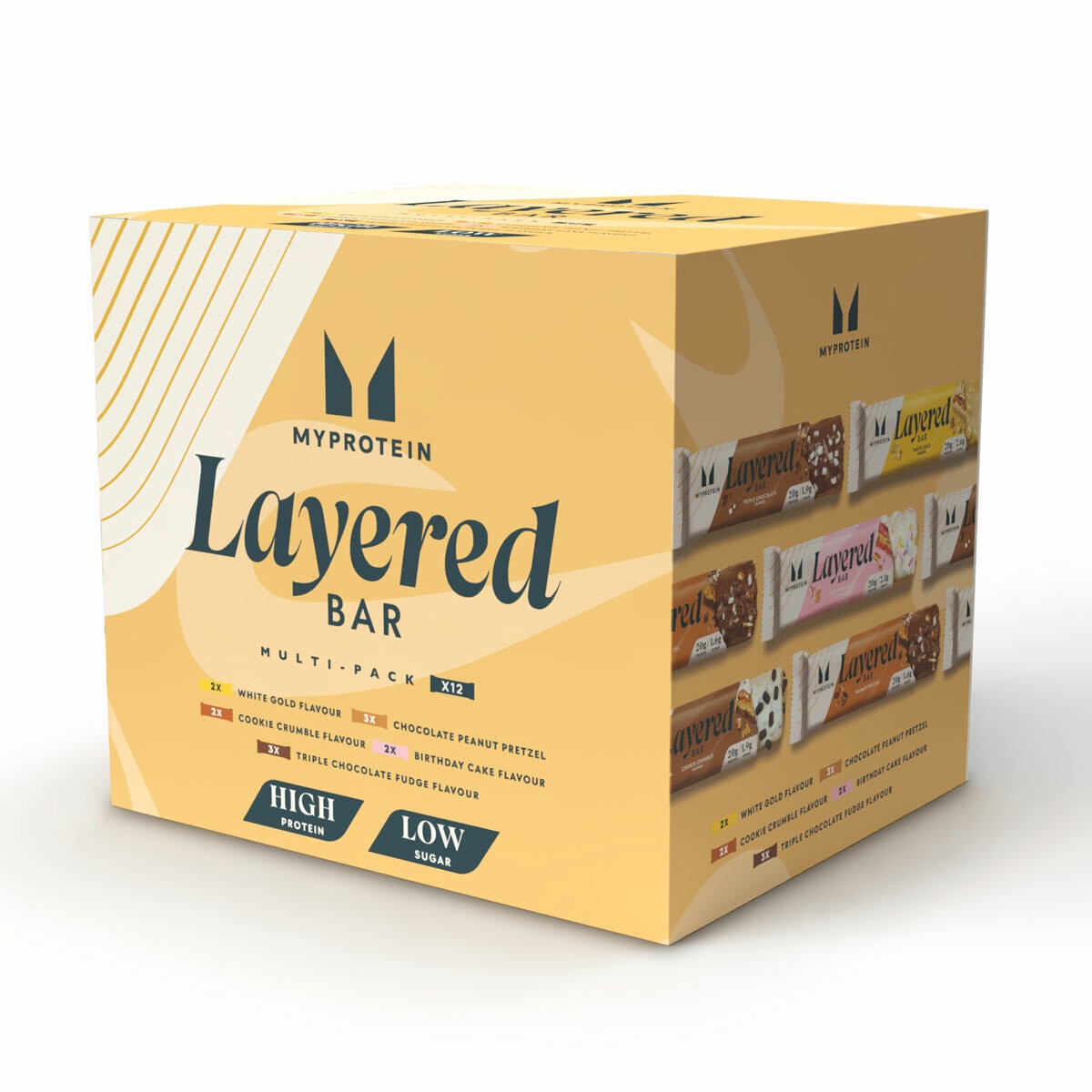 MyProtein Layered Bar Multipack, 12x60g