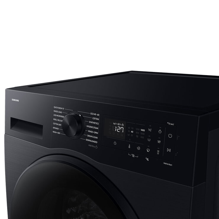 Samsung Series 5 AI Energy WD90DG5B15BBEU 9kg / 6kg Smart Washer Dryer, Black