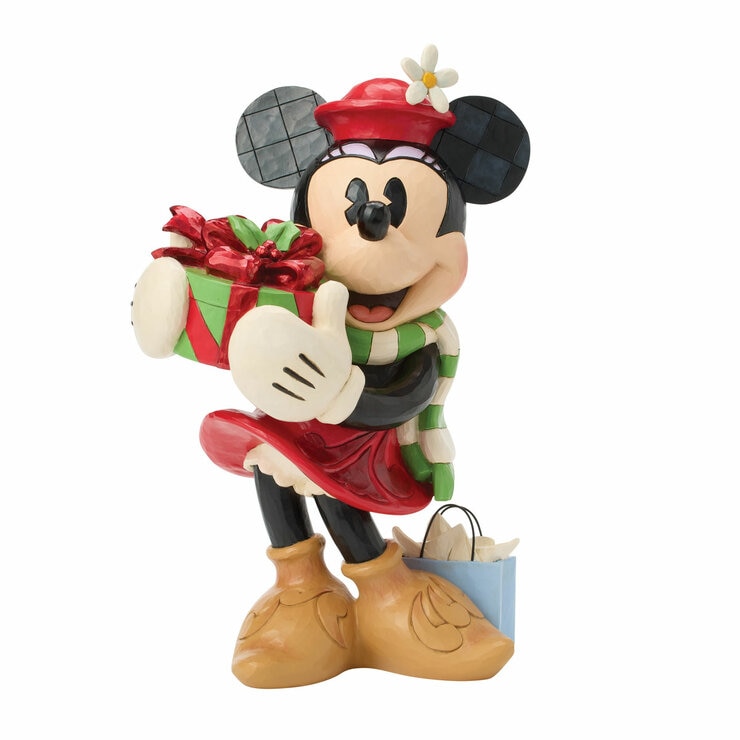 Holiday Minnie with Presents Statue