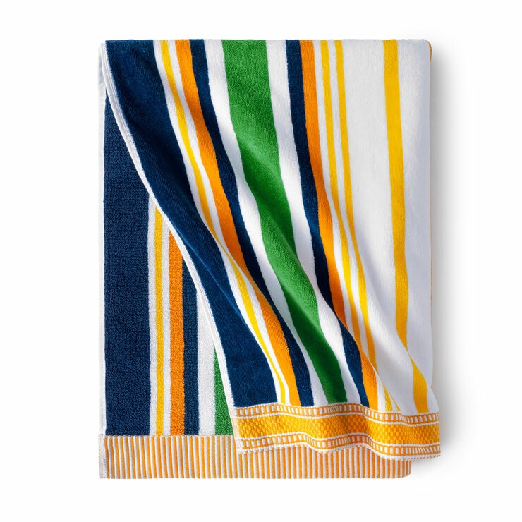 Oversized 100% Cotton Striped Beach Towel Oversized 100% Cotton Striped Beach Towel