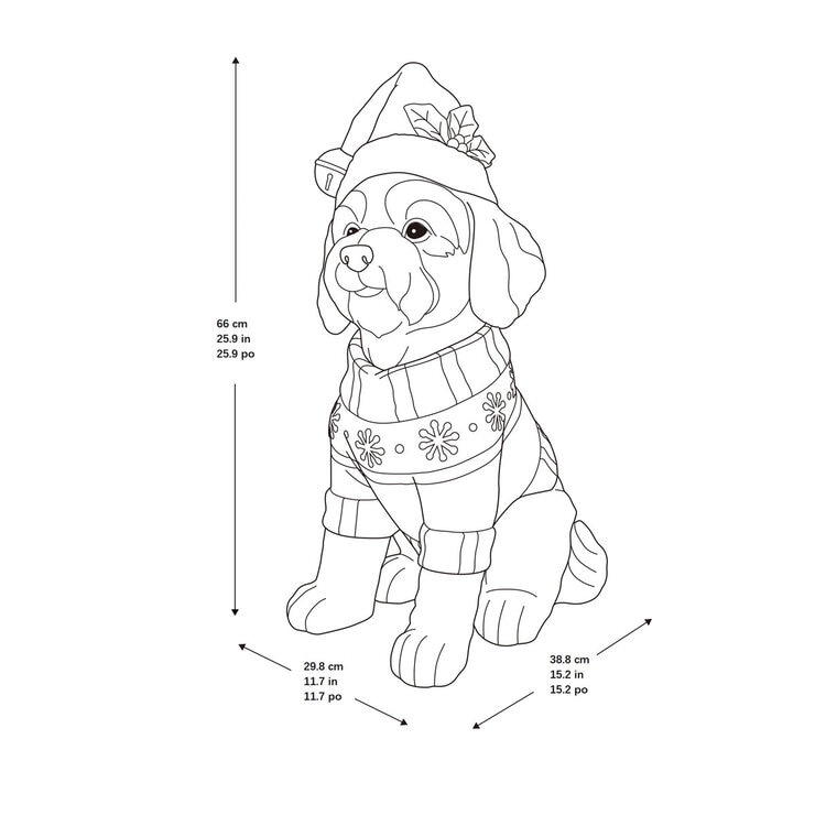 26 inch Christmas Dog Greeter