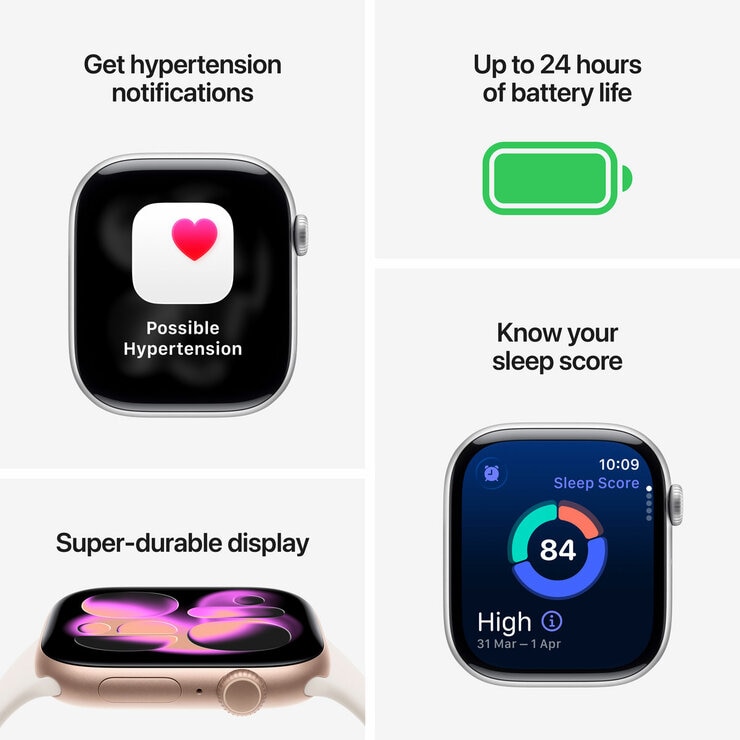 Buy Apple Watch Series 11 GPS, 42mm Space Grey Aluminium Case with Black Sport Band - S/M, MEQW4MP/A at costco.co.uk