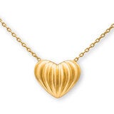 14ct Yellow Gold Textured Heart Pendant 14ct Yellow Gold Textured Heart Pendant