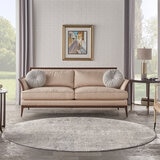 Rustic Textures Mottled Grey Circle Rug