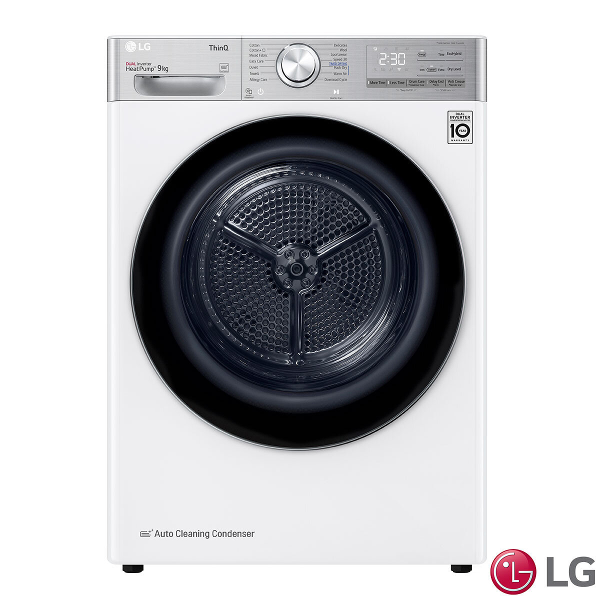 LG FDV1109W, 9kg, Heat Pump Tumble Dryer, A+++ in White