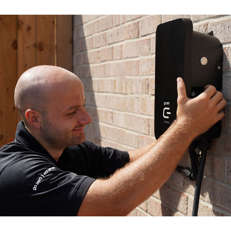 Installed Go Zero - Optimus Fast Electric Vehicle Smart Home Charger 7.4kW
