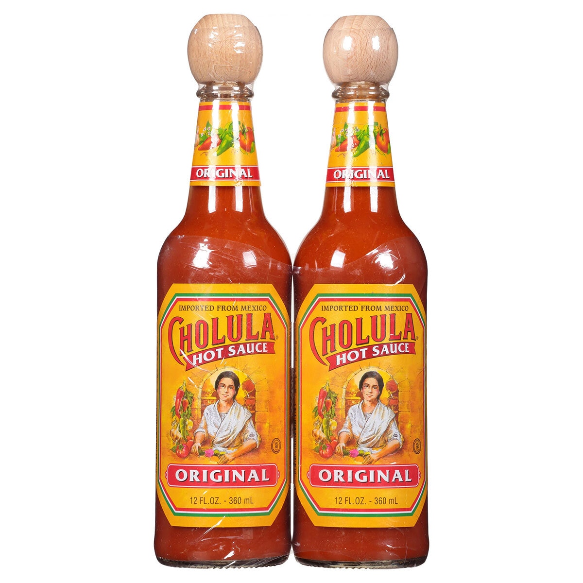 Glass bottles of Hot Sauce