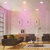 Lifestyle image of light bulbs in use in living room setting