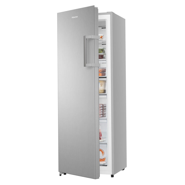 Hisense FV298N4ACE Upright Freezer, E Rated, In Stainless Steel