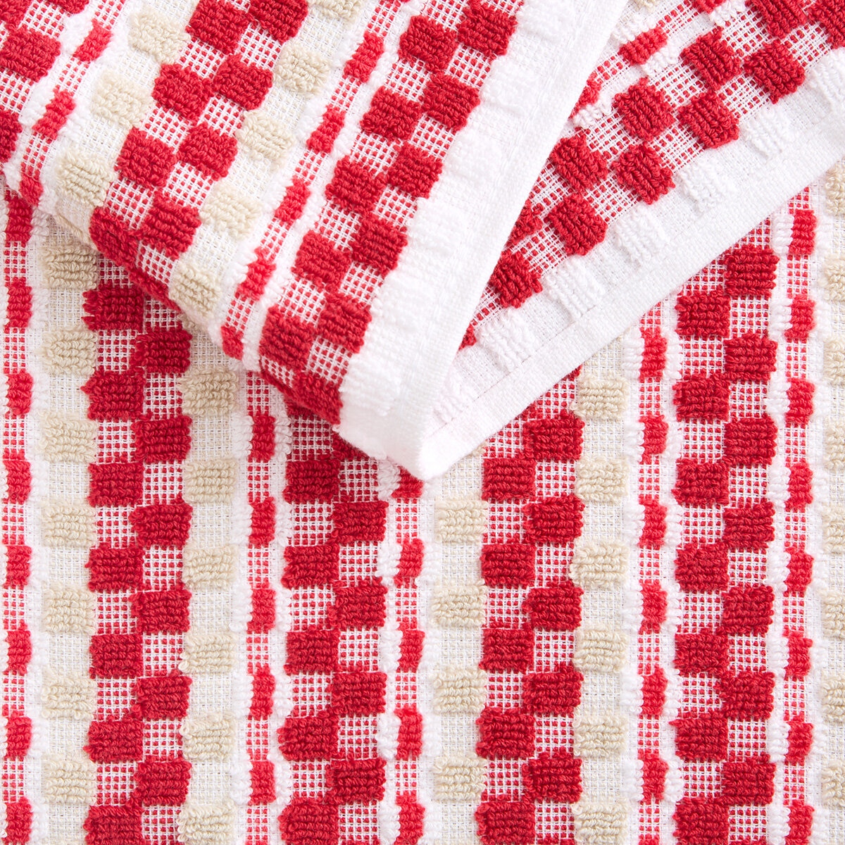 KitchenAid Printed Kitchen Towels Set 8 Pack in Red