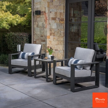 SunVilla Clifton 3 Piece Deep Seating Bistro Set + Cover