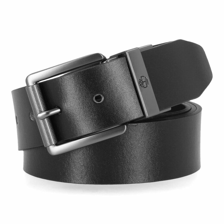 Timberland Men's Reversible Leather Belt in Black/Brown Timberland Men's Reversible Leather Belt in Black/Brown