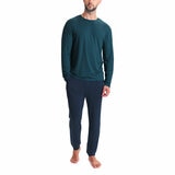 Ted Baker Mens Long Sleeve Lounge Set in Teal & Navy
