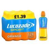 Lucozade Sport Orange PMP £1.39, 12 x 500ml