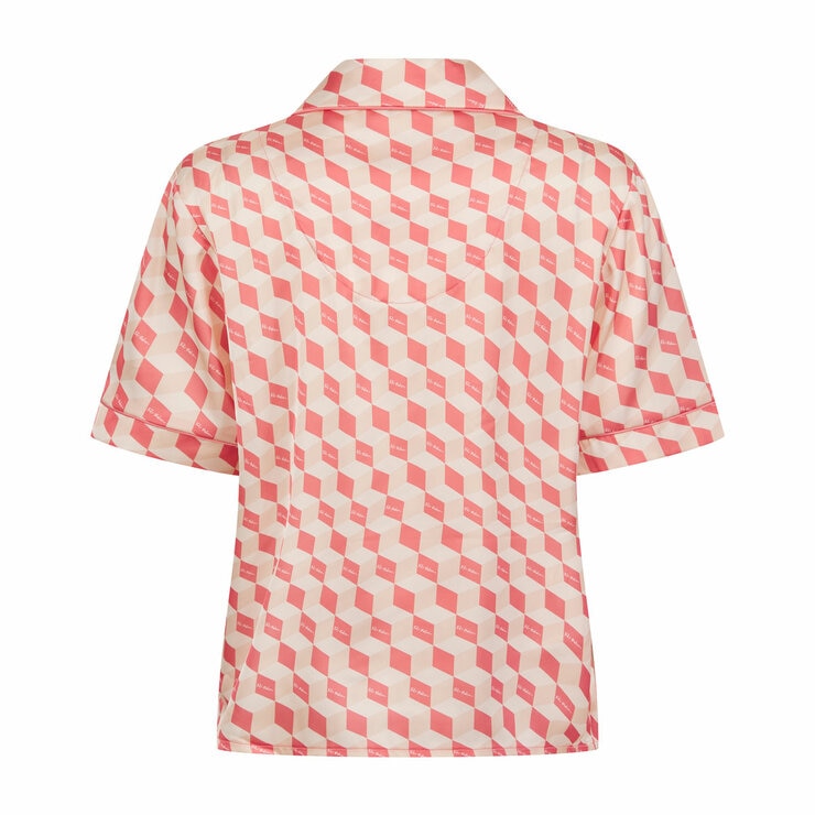 Ted Baker Ladies Satin 2 Piece PJ Set in Coral