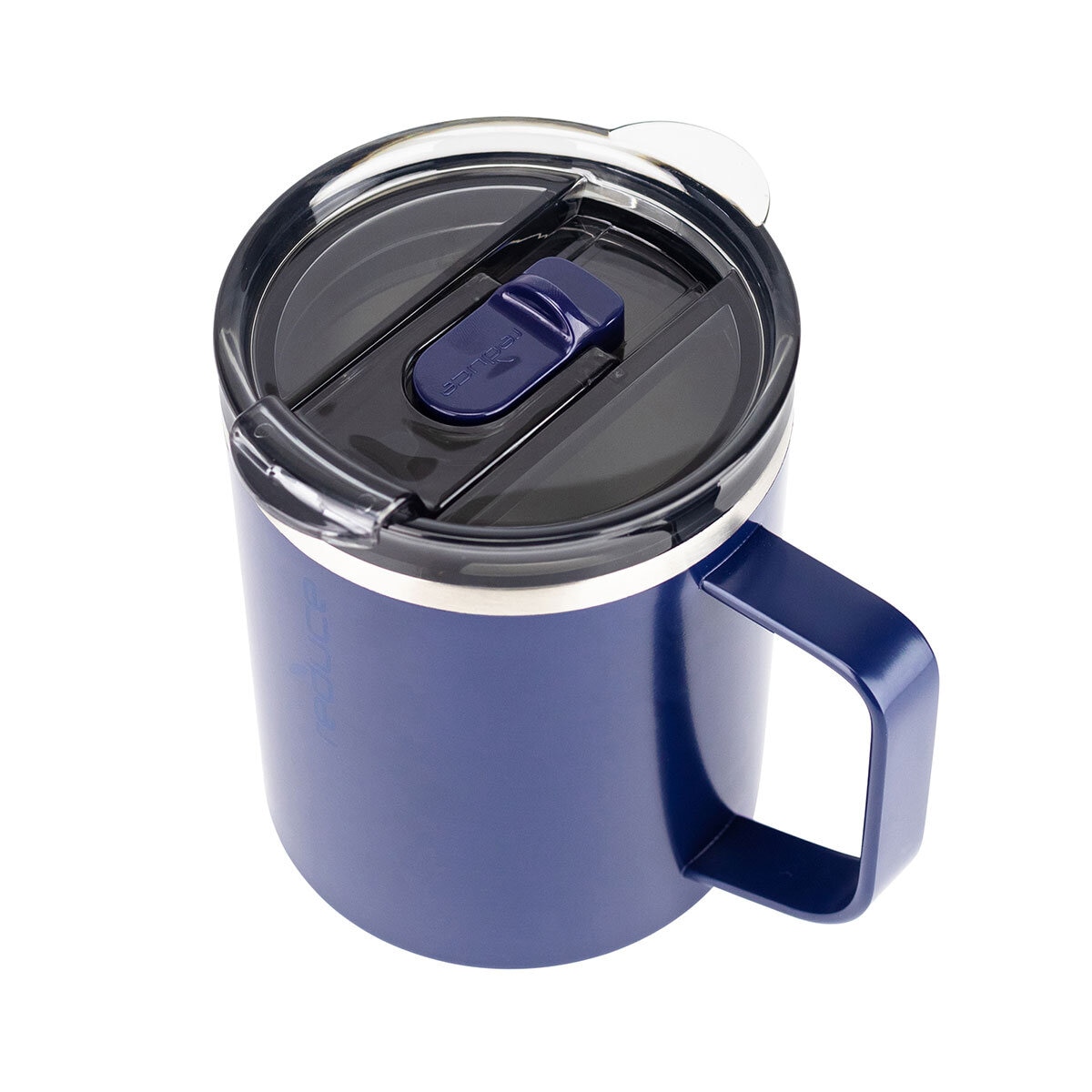 HOT1 Desktop Travel Mug 2 Pack, White & Blue