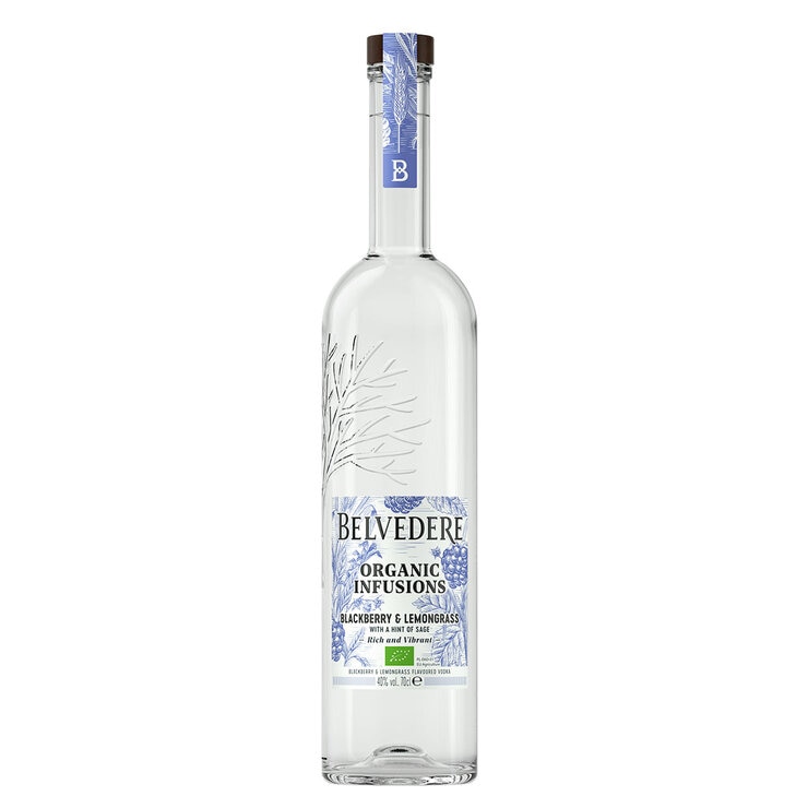 Belvedere Infusions Blackberry and Lemongrass, 70cl