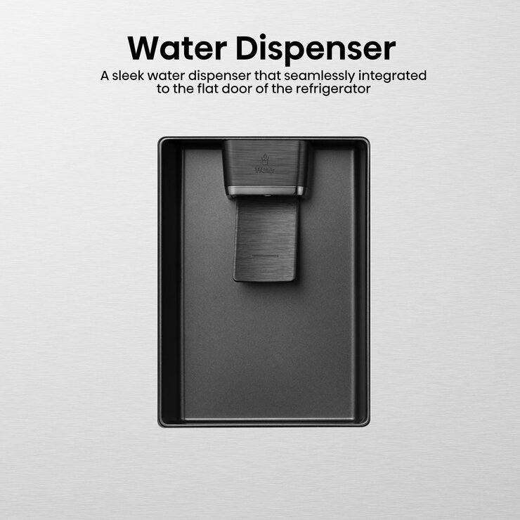 Hisense RQ758N4SWSE, Pureflat Multi Door Fridge Freezer, E Rated in Silver