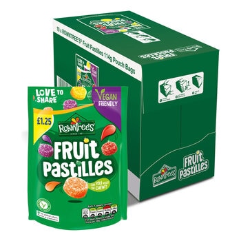 Rowntree's Fruit Pastilles PM £1.25, 10 x 114g
