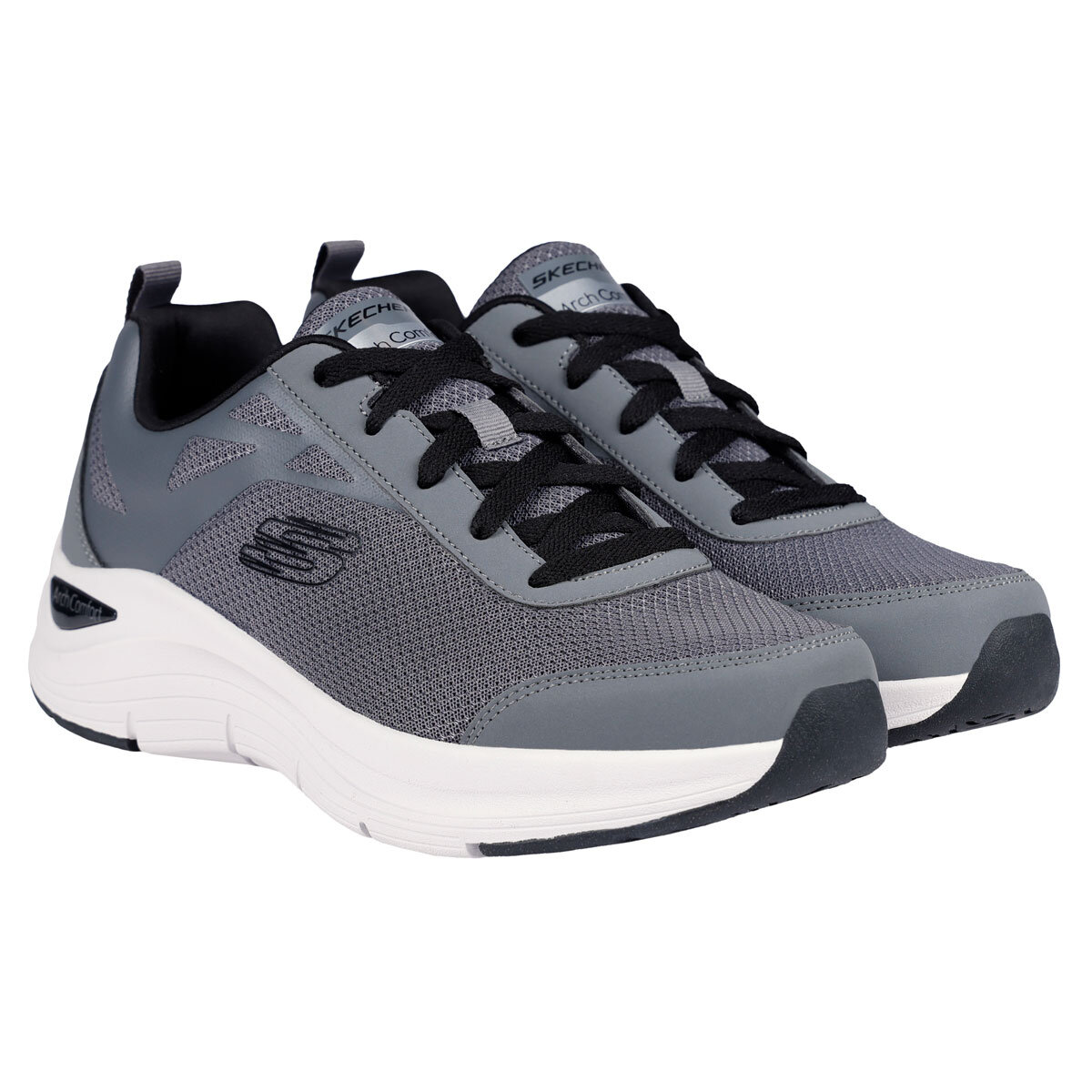 Skechers Men's Arch Comfort Trainer in Grey | Costco UK