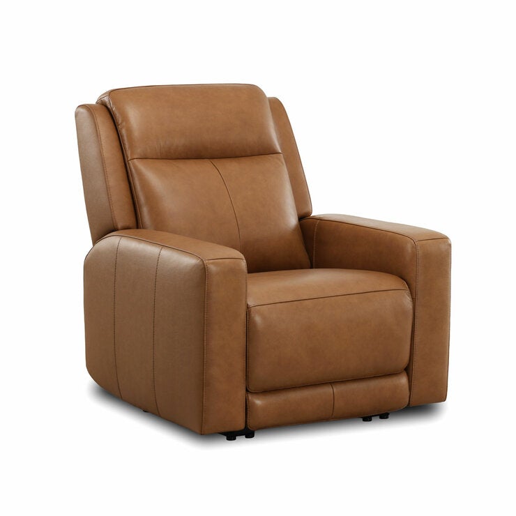 Simon Li Wren Brown Leather Power Reclining Armchair with Power Headrest Simon Li Wren Brown Leather Power Reclining Armchair with Power Headrest