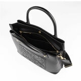 Biba Padded Leather Tote Bag in Black