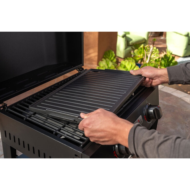 Nexgrill Fortress 2 Burner 4-in-1 BBQ Grill & Pizza Oven + Griddle + Grill Plate + Cover