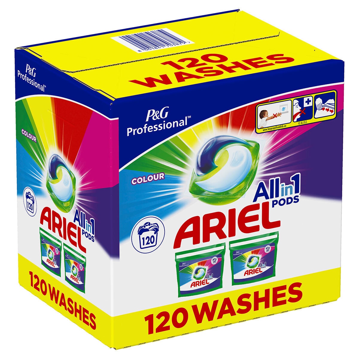 Ariel All in One Colour Pods, 120 Count