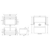 Swyft Model 08 Light Grey Linen Double Sofa Bed
